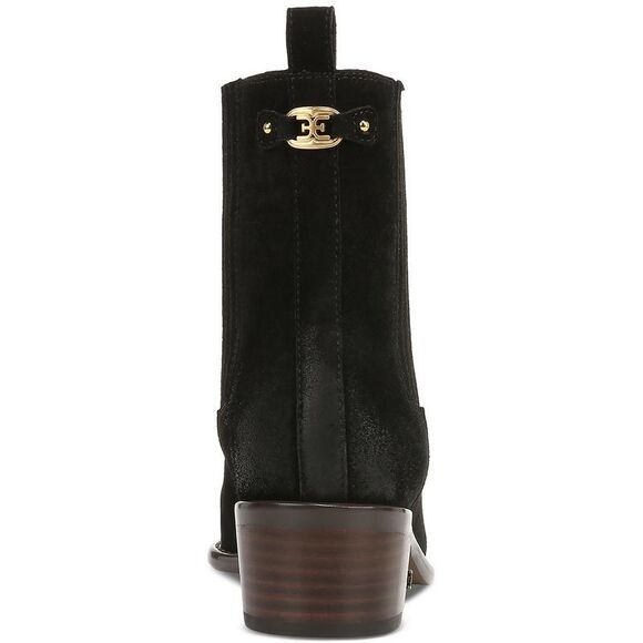 Sam Edelman Womens Bronson Black Suede Pointed Toe Chelsea Boots Shoes NWT - Picture 3 of 3